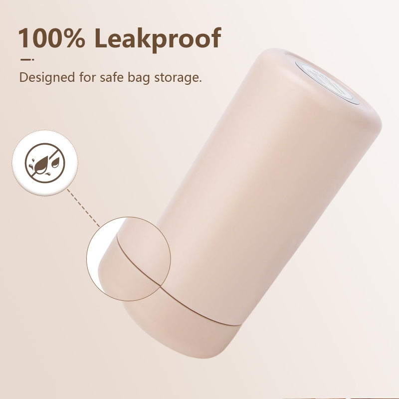 Simcat 9 oz Small Stainless Steel Vacuum Insulated Water Bottle with Silicone Handle and Leakproof Lid, Cold and Hot Drinks, for Travel, Gym, Camping and Hiking (Pink) - Image 3