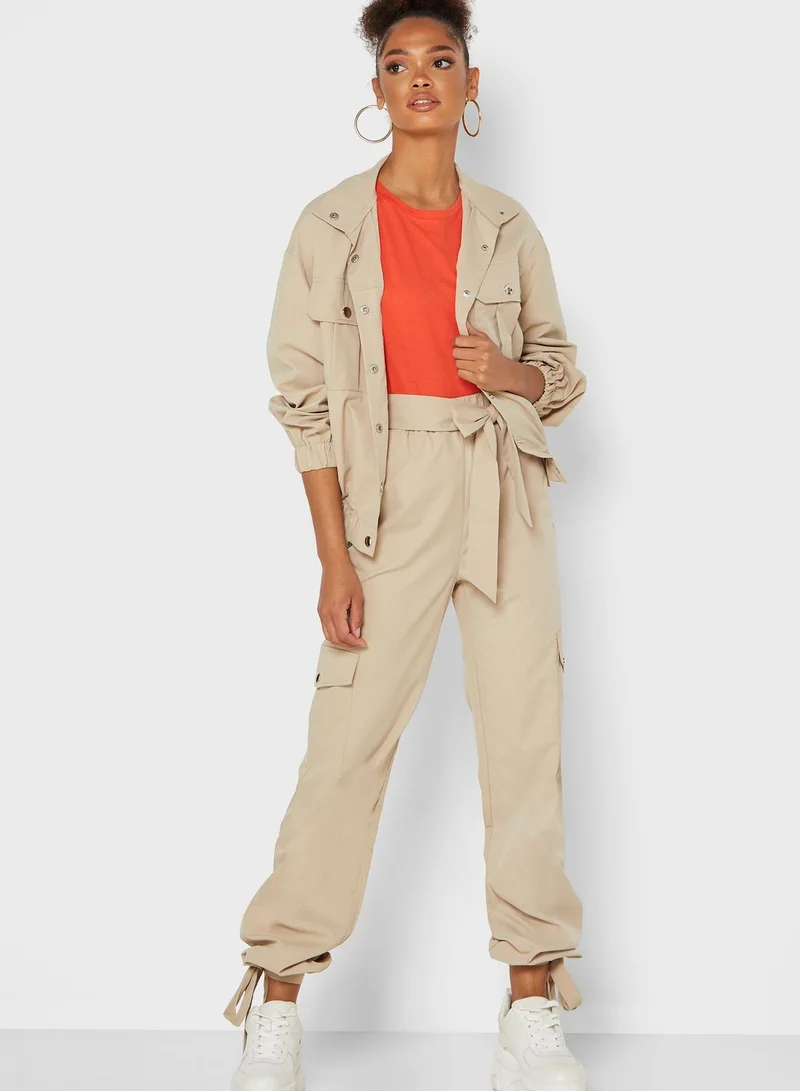 Ginger Utility Cargo Pants Set