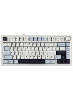 AULA AULA F75 Wireless Mechanical Gaming Keyboard – 75% Compact Gasket Mount – Tri-Mode Bluetooth 5.0/2.4G/USB-C – Hot-Swappable LEOBOG Reaper Switches – RGB Backlit – Long Battery Life – Ultra-Fast Response for PC/Mac – (Light Blue)  - Image 1