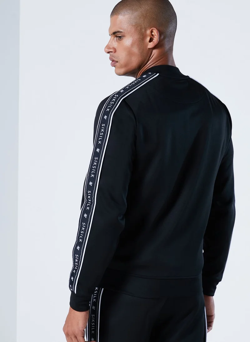 SikSilk Tape Bomber Jacket