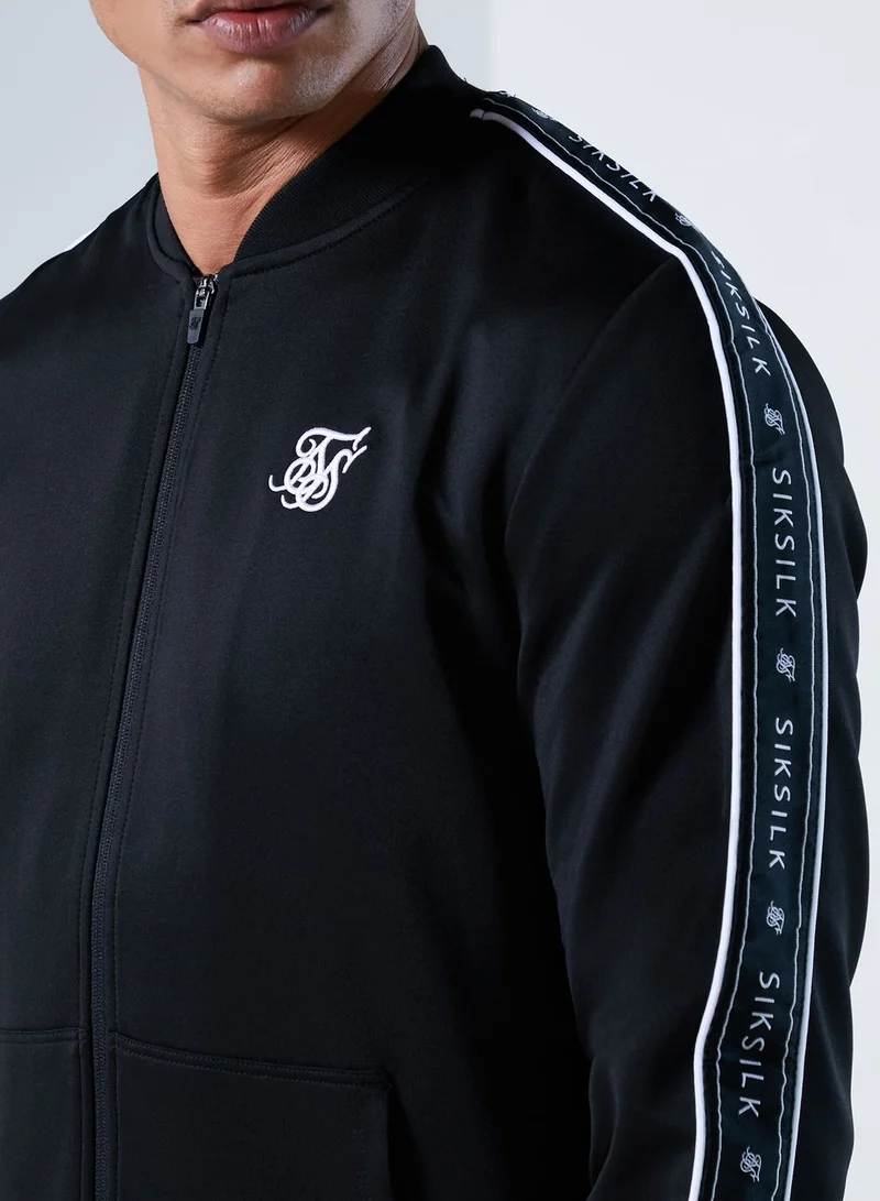 SikSilk Tape Bomber Jacket