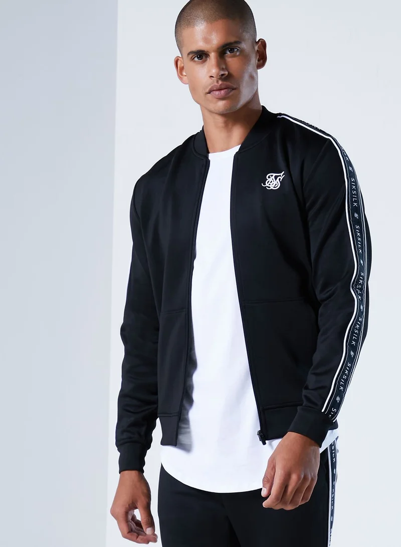 SikSilk Tape Bomber Jacket