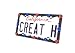 Creathome 3D Daisy Heart License Plate Frame from Pure Zinc Alloy Metal Perfect Plate Holder Matt Black Daisy with Red and Blue Reflective Heart - Image 2