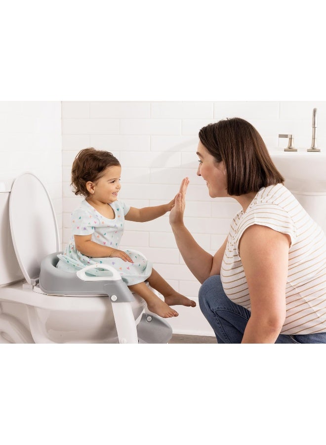 Regalo Potty Seat Trainer with Step Ladder, Soft, Cushioned Seat, Adjustable, Collapsible for Storage - Image 4
