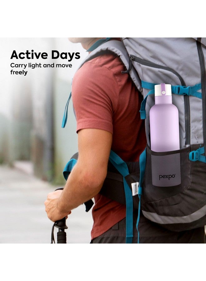 Pexpo Oslo Pro Hot & Cold Stainless Steel Water Bottle |Thermosteel Flask|Vacuum Insulated |ISI Certified |750ml, Orchid Purple | Gift for Girls & Boys|Office | Home | Gym | Adults| RCB Edition - Image 5