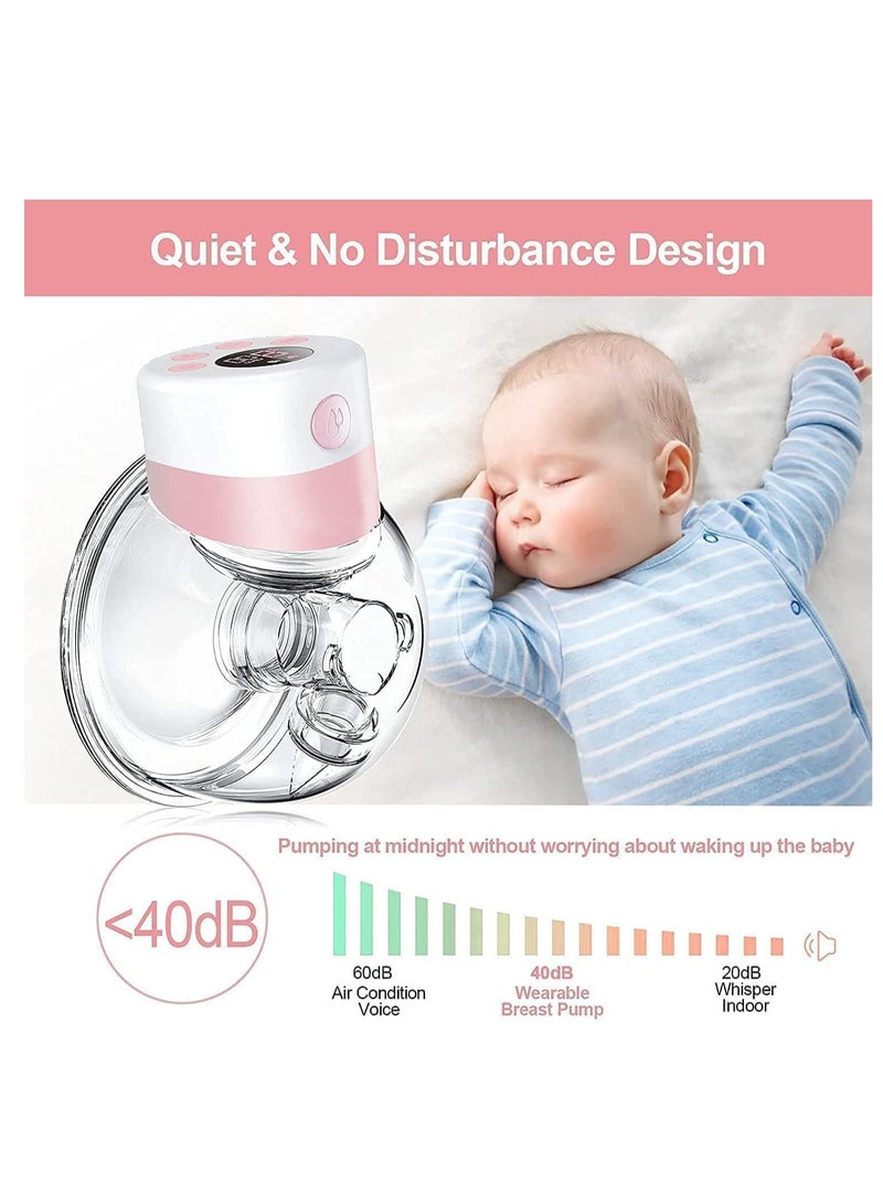 Wearable Breast Pump Electric Hands-Free -USB Rechargeable, Convenient, Portable, Lightweight,Wireless and Pain-Free Pumping with Breast Milk Storage Bags 5pcs - Image 3