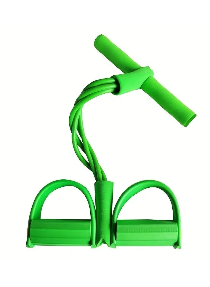 Gonice Fitness Resistance Bands, 4 Tube Pedal Ankle Puller, Sit-ups Fitness Equipment For Household Tension Rope Thin Waist And Belly Reduction - Image 1