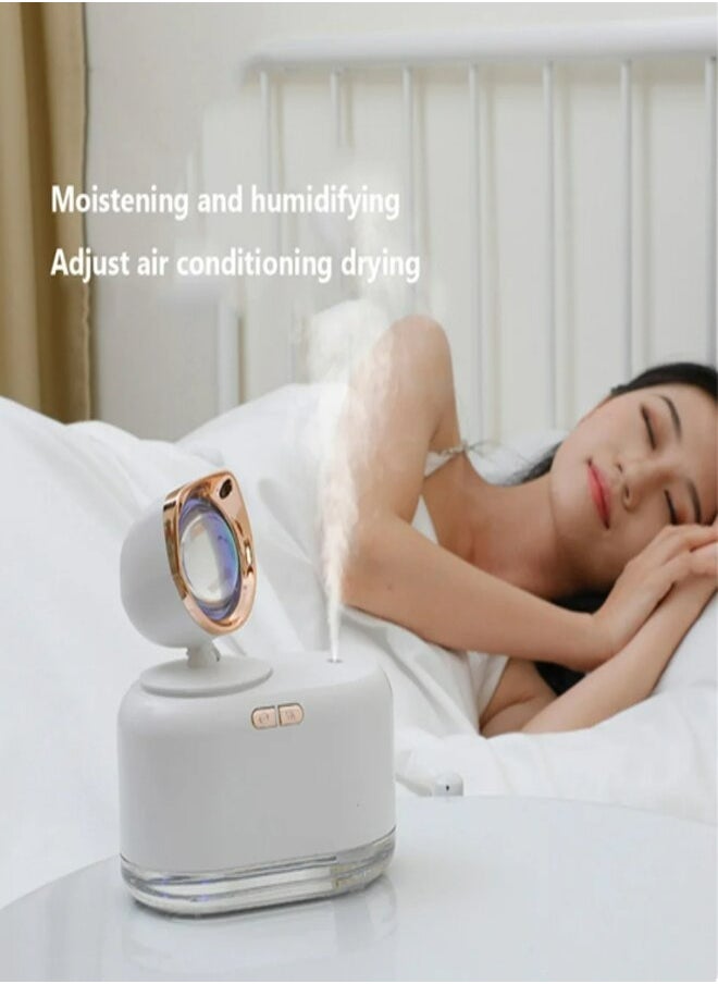 Generic USB Mini Humidifier Air Water Make-up Atomization LED Sunset Lamp Aromatherapy Machine Battery Household Bedroom Air Diffuser  - Image 2