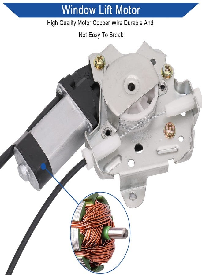 Obaee 741-349 Front Passenger Side Power Window Lift Regulator with Motor (2 Pins Only) Compatible with Nissan Frontier 2005-2015/ Pathfinder 2005-2010/ Xterra 2005-2015/ Suzuki Equator 2009-2010 - Image 5