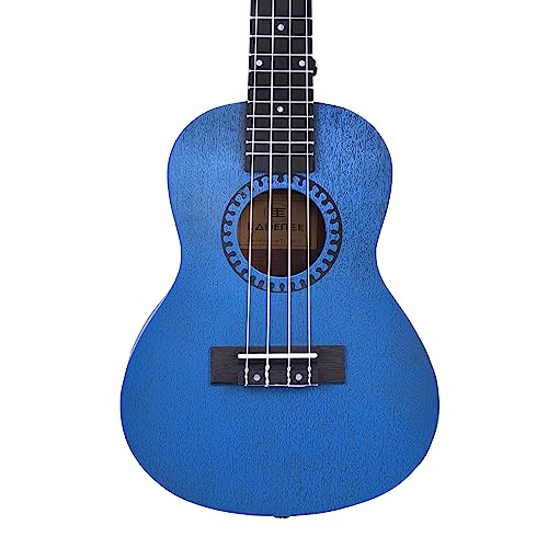 Kadence UKTWBLU Concert 23" Acoustic Ukulele | Sapele Wood | Comes with Bag | Includes Learning Course | Blue - Image 3