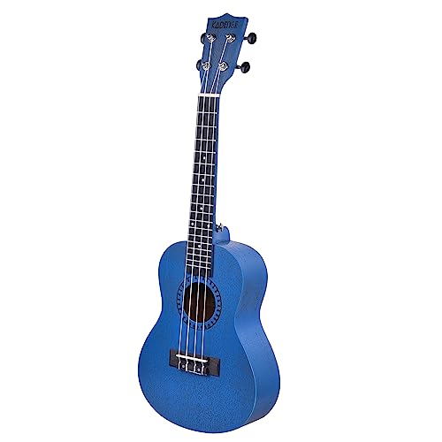 Kadence UKTWBLU Concert 23" Acoustic Ukulele | Sapele Wood | Comes with Bag | Includes Learning Course | Blue - Image 4
