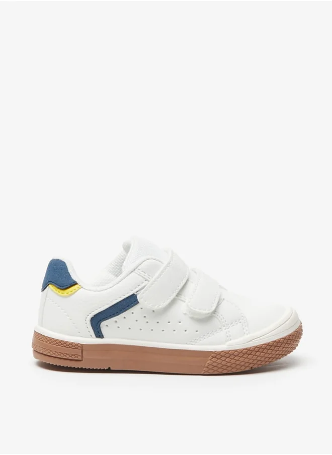 LBL by Shoexpress Boys Textured Sneakers with Hook and Loop Closure