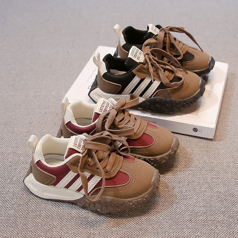 Children'S Sneaker 2025 Boys Casual Shoes Girls Soft Bottom Running Shoes Warm Fleece-Lined Cotton Shoes - Image 3