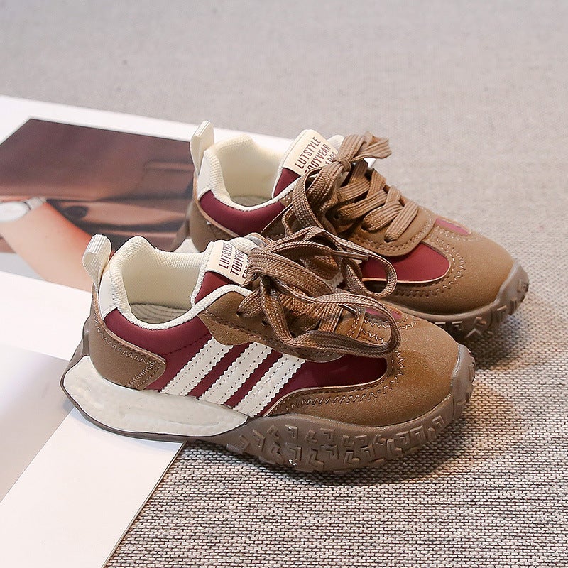 Children'S Sneaker 2025 Boys Casual Shoes Girls Soft Bottom Running Shoes Warm Fleece-Lined Cotton Shoes - Image 4