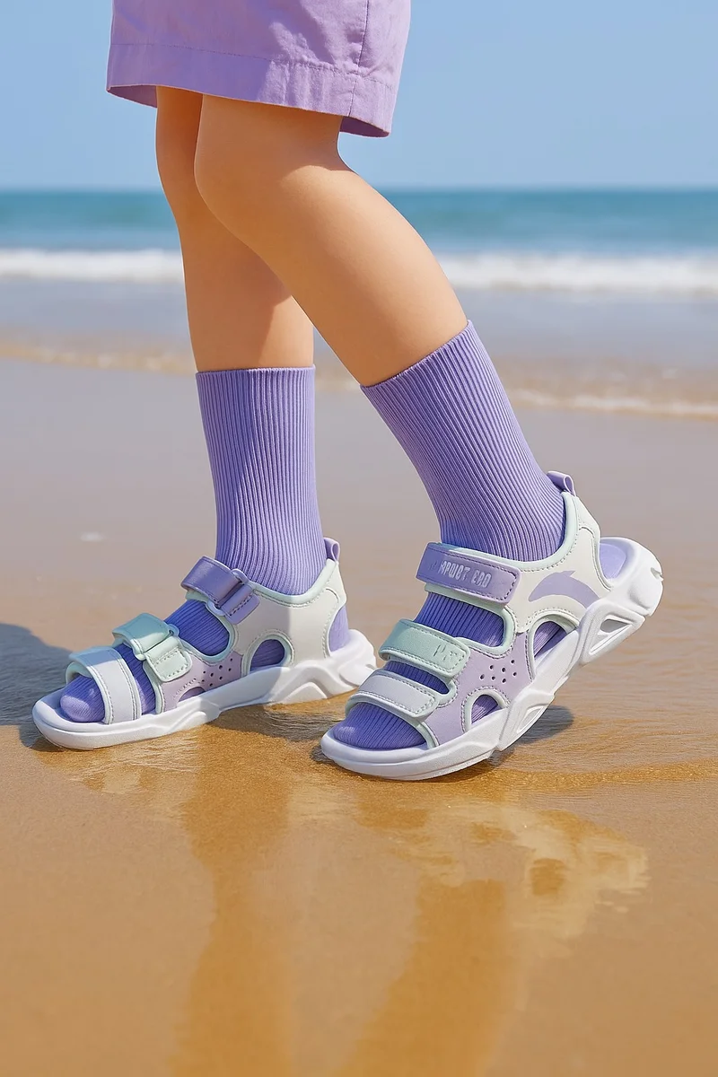 Anta White/Purple/Green Kids Breathable Sports Sandals - Light · Cool · Non-Slip Comfort for Every Step for Women | Best Price UAE