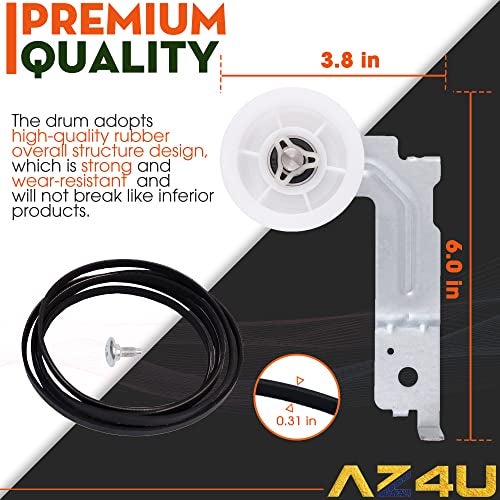 AZ4U Dryer Repair Kit Drum Rollers Belt Pulley Replace For Samsung DV210AEW/XAA DV218AEW/XAA DV330AEW/XAA DV209AEW/XAA DV218AEB/XAA DV328AEW/XAA DV350AEW/XAA DV40J3000EW/A2 DV45H7000EW/A2 DV50K8600EV/A3 - Image 3