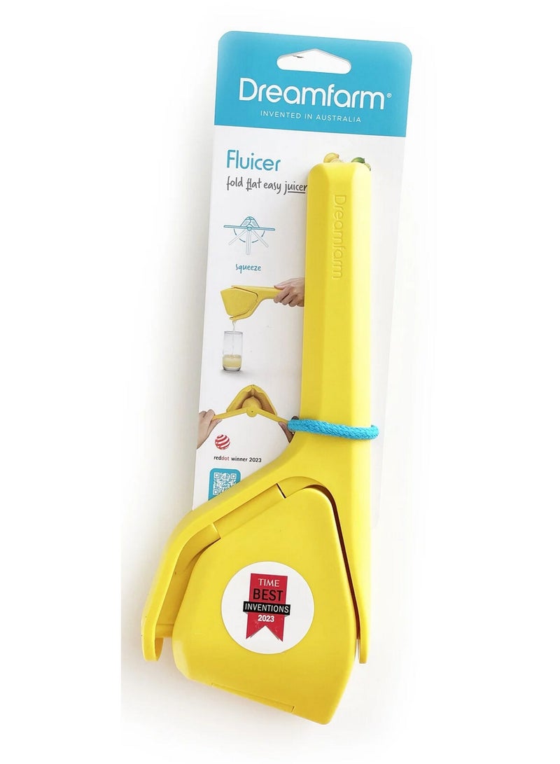 Dreamfarm Fluicer Medium Manual Flat Folding Citrus Squeezer Lemon - Image 1