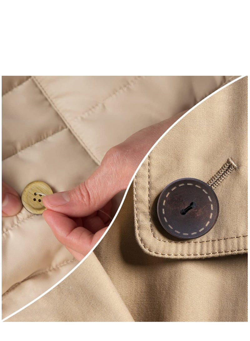 SYOSI Assorted Sizes Wooden Buttons Mixed Colors Coconut Shell Wood Handmade Buttons Ornament Buttons for Sewing Decorations DIY Arts and Crafts Manual Button Painting（200g set) - Image 5