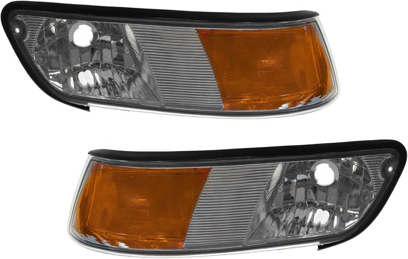 TRQ Driver & Passenger Side Corner Light Set for 1998-2002 Mercury Grand Marquis - Image 1