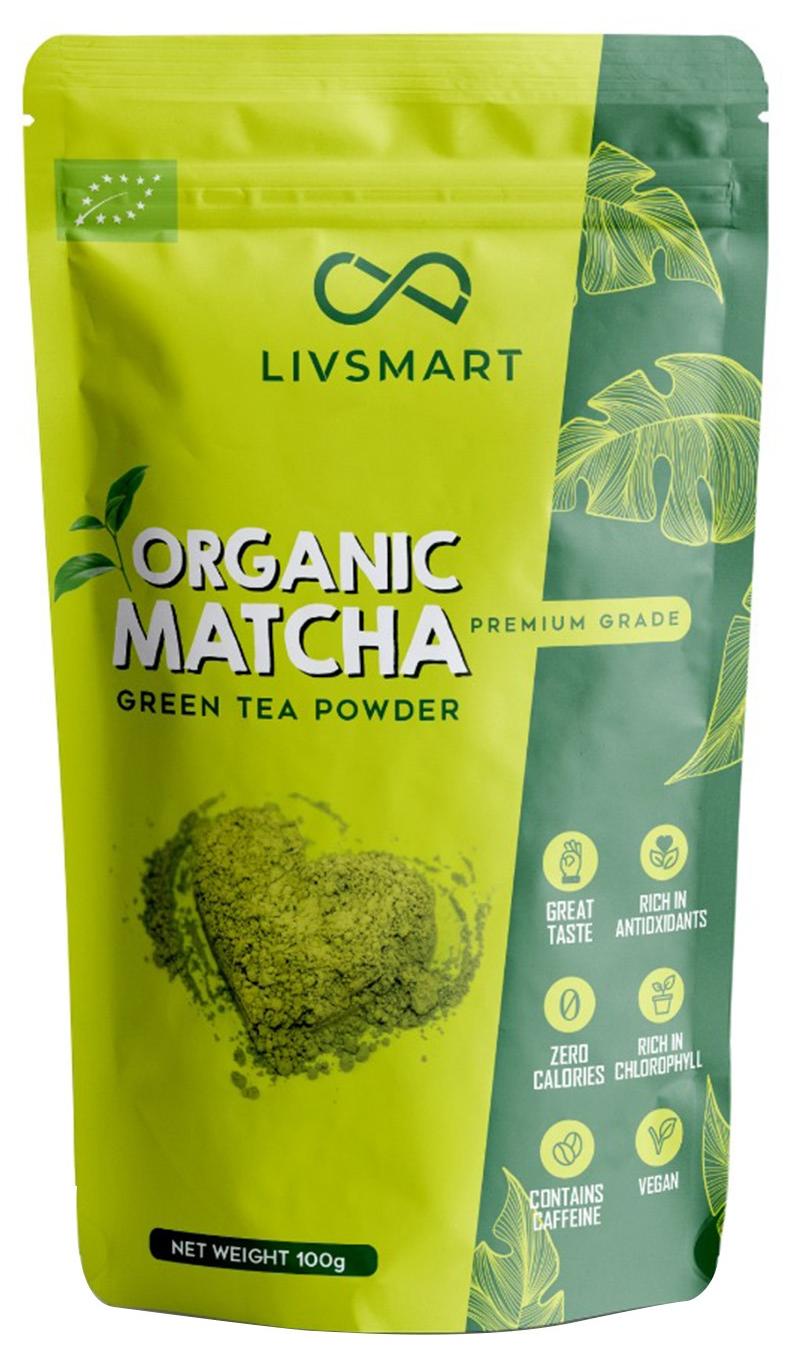 LIVSMART Organic Matcha Green Tea Powder 100g - Image 1