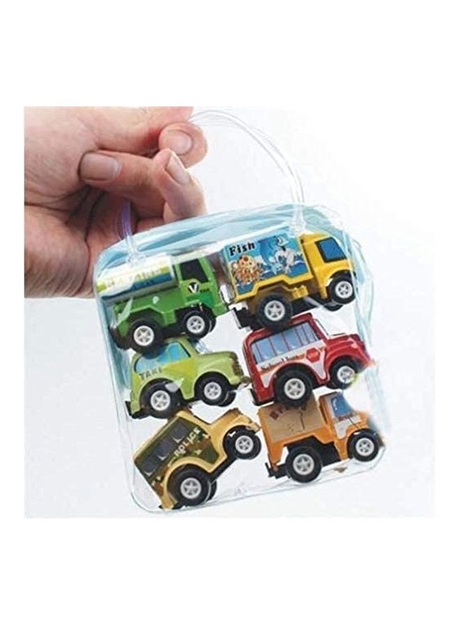 NIBEMINENT 6-Piece Pull Back Car Multicolour  - Image 4
