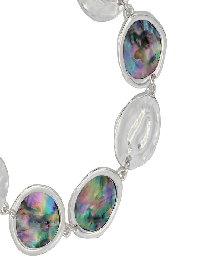 Robert Lee Morris Womens Abalone Link Bracelet - Image 2