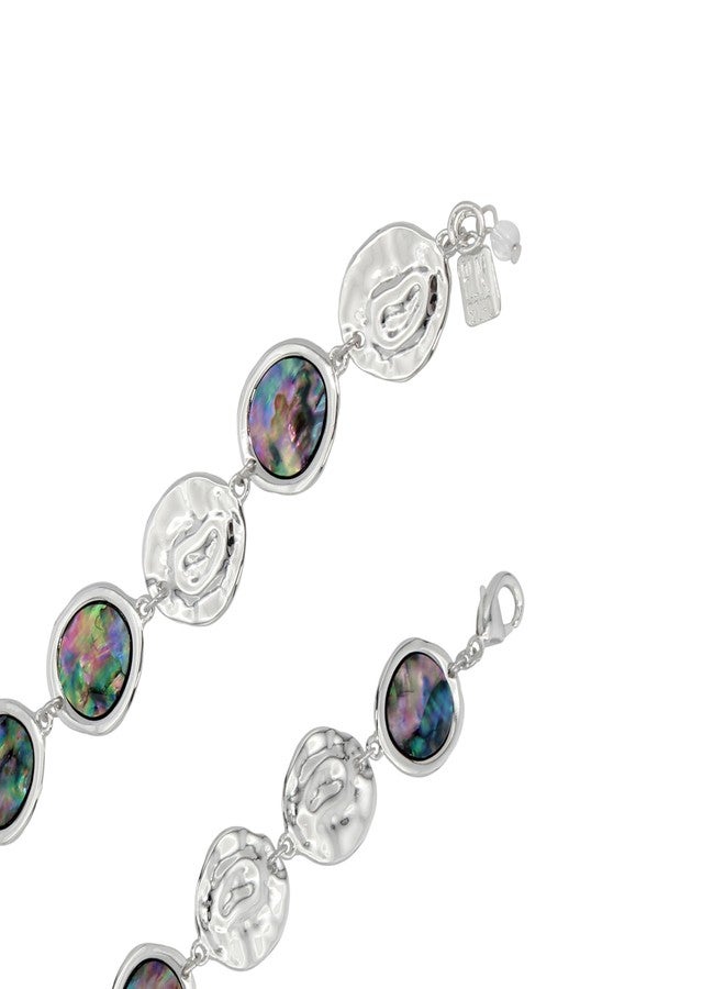 Robert Lee Morris Womens Abalone Link Bracelet - Image 3