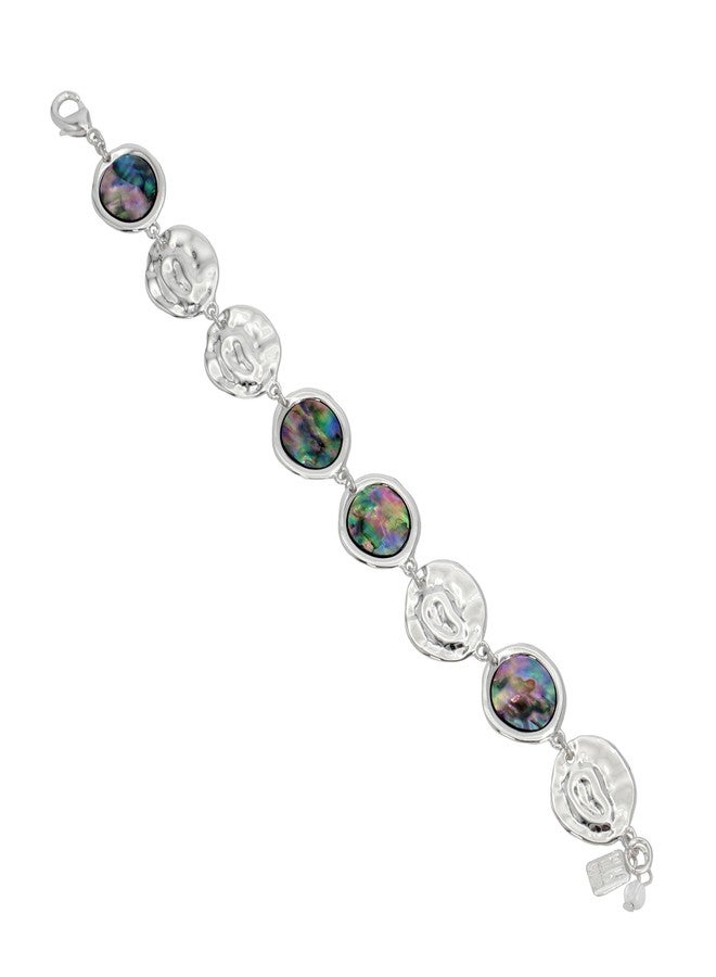 Robert Lee Morris Womens Abalone Link Bracelet - Image 4