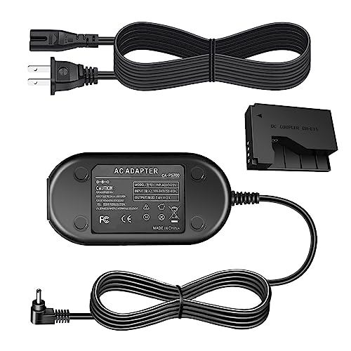 Partstec TKDY LP-E12 Dummy Battery ACK-E15 AC Power Adapter DR-E15 DC Coupler Charger Kit, fit for Canon EOS Rebel SL1 / 100D / Kiss X7, PowerShot SX70 HS Cameras. - Image 1