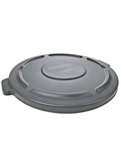 Rubbermaid Snap Lock Round Shaped Plastic Brute Trash Can Lid Grey 4.7 x 39.75 x 40.01 cm 260900GRAY 