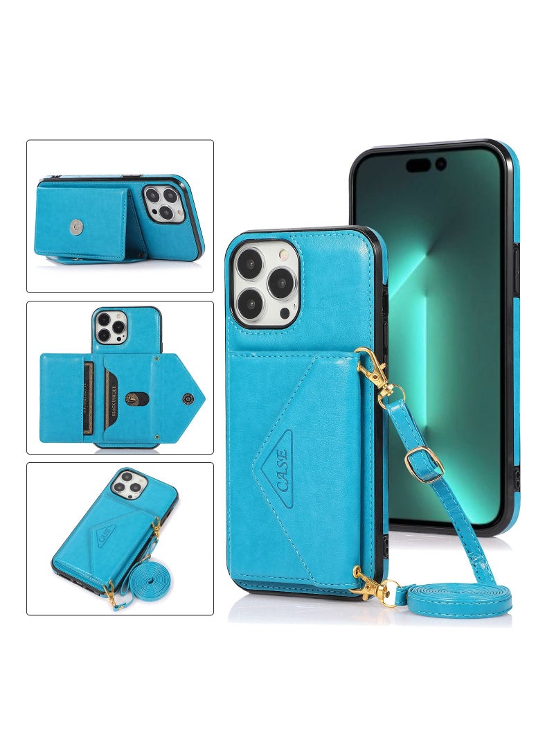 Suteni Back Cover Leather Hidden Card Slots Phone Case for iPhone - Image 3