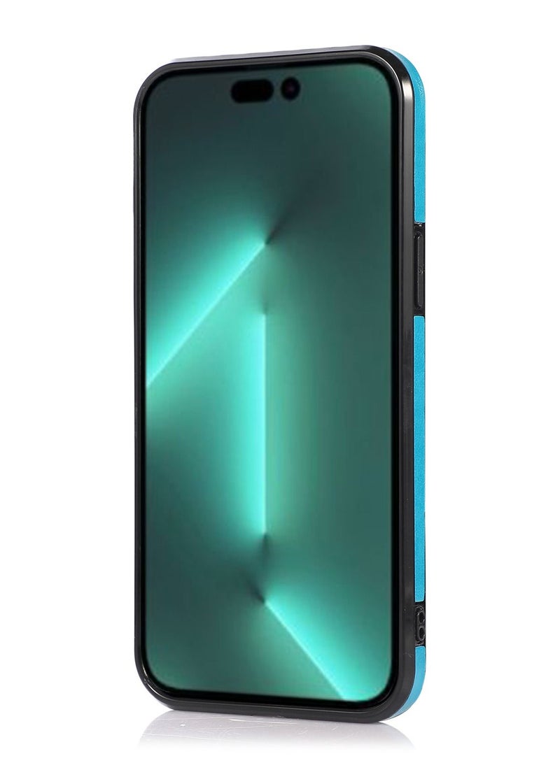 Suteni Back Cover Leather Hidden Card Slots Phone Case for iPhone - Image 2