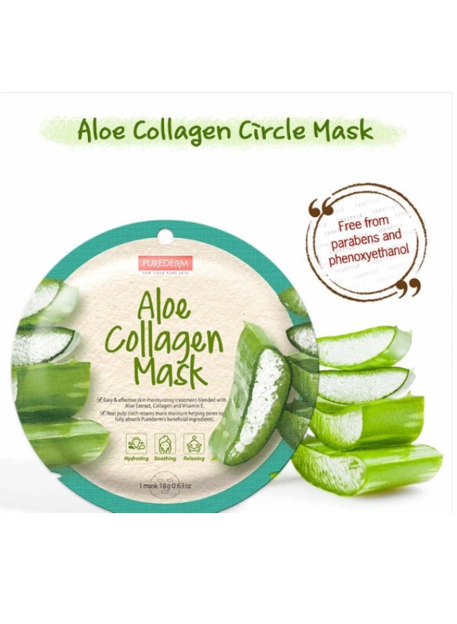 Purederm Aloe Collagen Mask 18gm Pack of 2 - Image 3