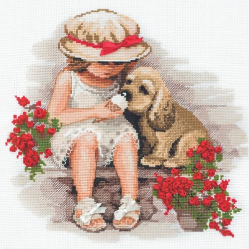 RIOLIS - Sweet Tooth 1333, Animals Cross Stitch Kits 11,81" x11,81, Cross Stitch Kit for Beginners & Advanced, Crossstitching Kits Adult, Counted Stitching Kits, Embroidery Kit - Image 4