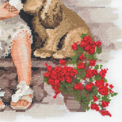 RIOLIS - Sweet Tooth 1333, Animals Cross Stitch Kits 11,81" x11,81, Cross Stitch Kit for Beginners & Advanced, Crossstitching Kits Adult, Counted Stitching Kits, Embroidery Kit - Image 5