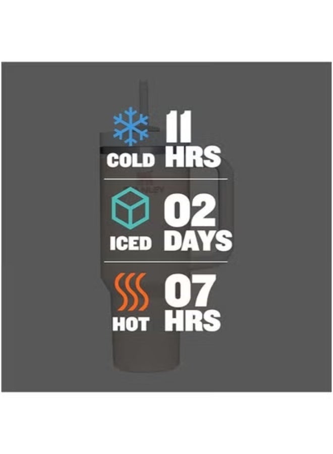 ستانلي 40oz Stainless Steel Vacuum Insulated Tumbler with Leak-Resistant 3-Position Lid & Reusable Straw – Double-Wall Travel Mug Keeps Drinks Cold for 40 Hours or Hot for 7 – BPA-Free, Dishwasher Safe & Eco-Friendly – Ideal for Water, Coffee, Smoothies & Travel Use  - Image 3