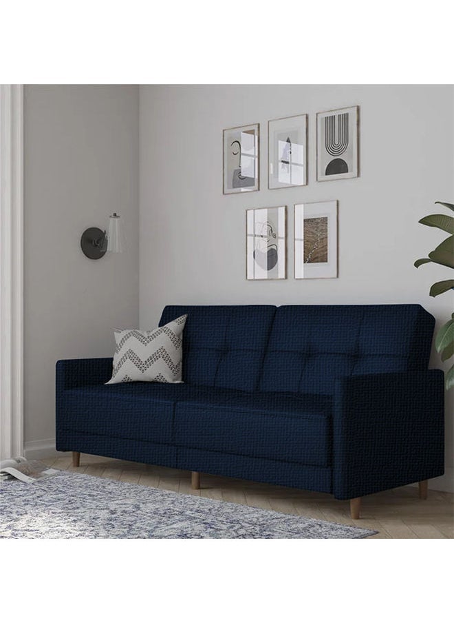 Soufa Dibaj Odessa | 2-Seater Sofa Upholstered In Velvet 193x85x86 cm - Dark Blue - Image 2