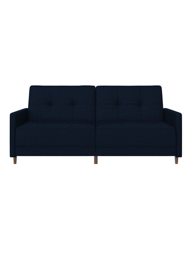 Soufa Dibaj Odessa | 2-Seater Sofa Upholstered In Velvet 193x85x86 cm - Dark Blue - Image 4
