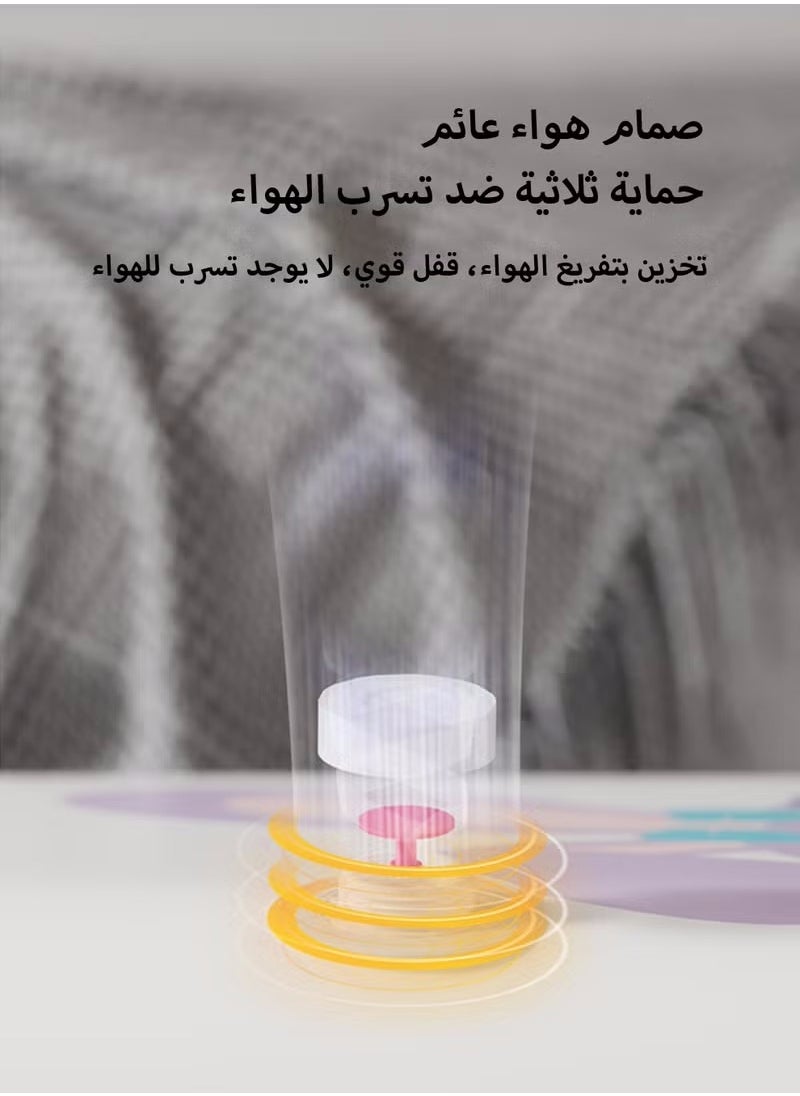 nubite - 10Pack Premium Vacuum Storage Bags with Electric Pump of Reusable Compression Bags, Double Zip Seal Special-Grip Clip,Travel Vacuum Sealer Bags, Rapid Vacuum for Clothes, Mattress, Blanket, Pillows Compression and Travelling(2Jumbo,2Large,3Medium,3Small) - Image 1