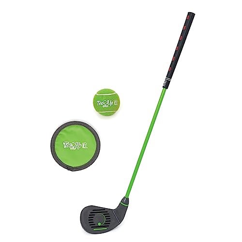 GOLFGEN PGA TOUR TeeUp 3Piece Set Large Green Right Handed Use for IndoorOutdoor Practice Junior Golf Training Clubs Set - Image 1
