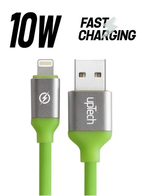 USB Lightning Data and Fast Charging Cable 1.2 M Green