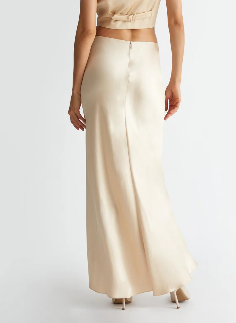 Liu Jo Long satin co-ord skirt