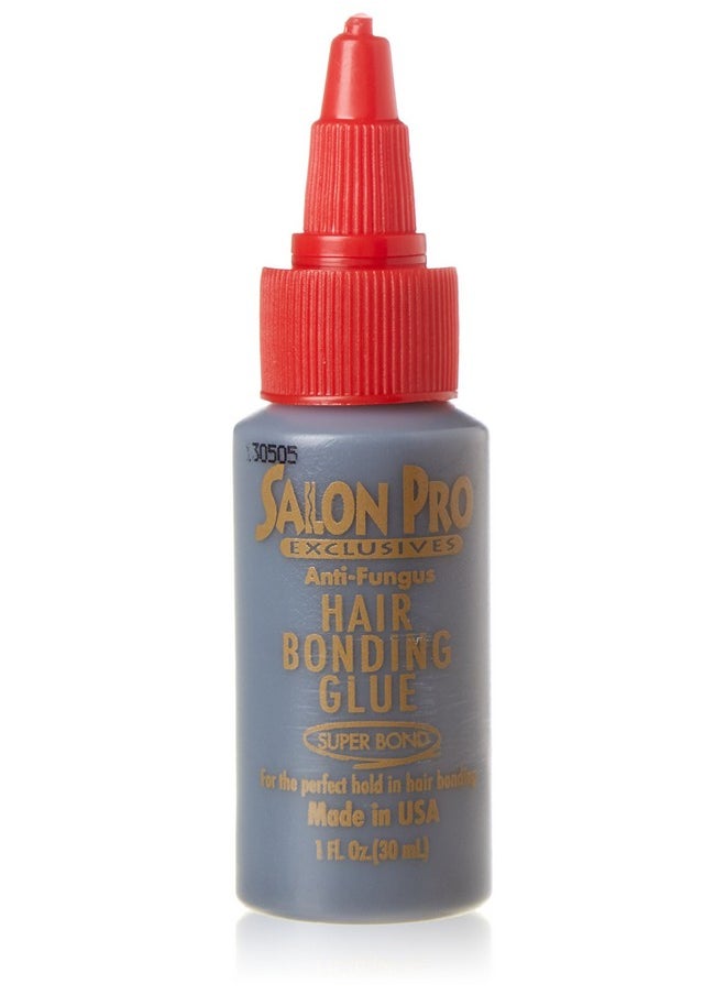صالون برو - غراء ربط وصلات الشعر من Salonpro، أسود، 1 أونصة - Image 1