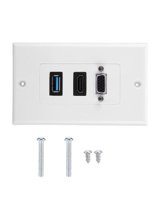 3-PORT VGA HDMI USB3.0 Socket Wall Mount Panel Adapter Wall Socket - pzsku/ZC683FC71F1982FE201E8Z/45/1746207871/a2e7810b-b502-460e-8cbf-0266256c5cbb