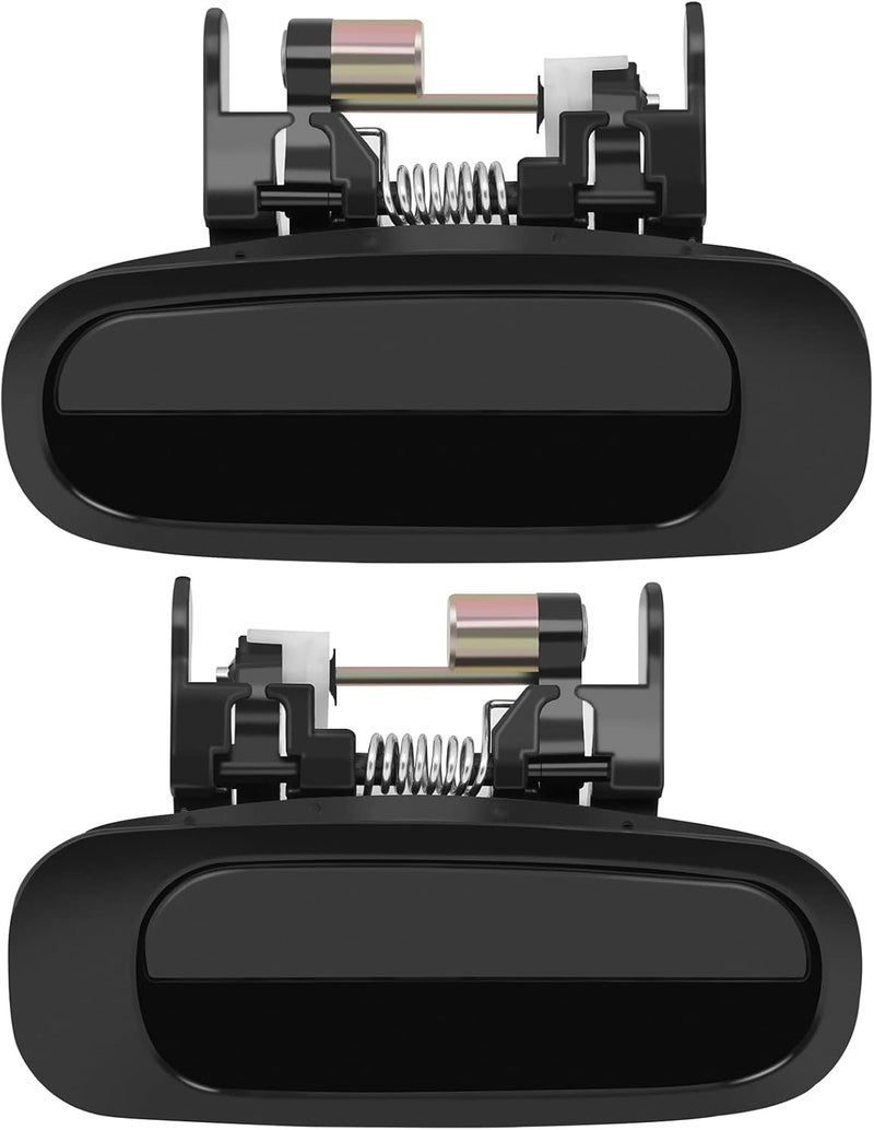 LUJUNTEC Exterior Door Handles Replacement for 1998-2002 Toyota Corolla - Black (2pcs) - Image 1