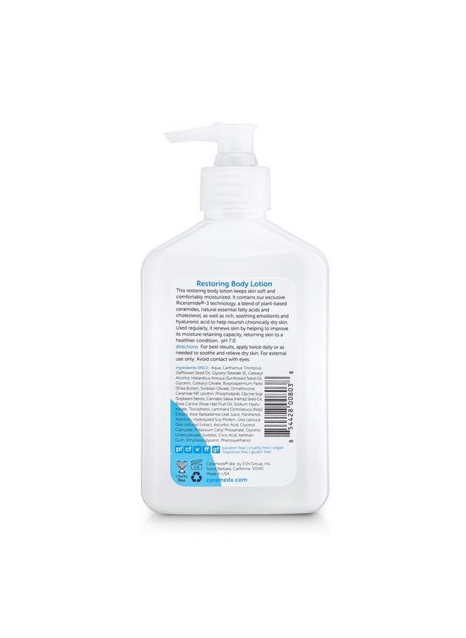 Ceramedx - Ceramedx - Restoring Body Lotion | Natural Ceramide Lotion for Dry, Sensitive Skin | Cruelty Free, Vegan & Fragrance Free | 12 fl oz - Image 1