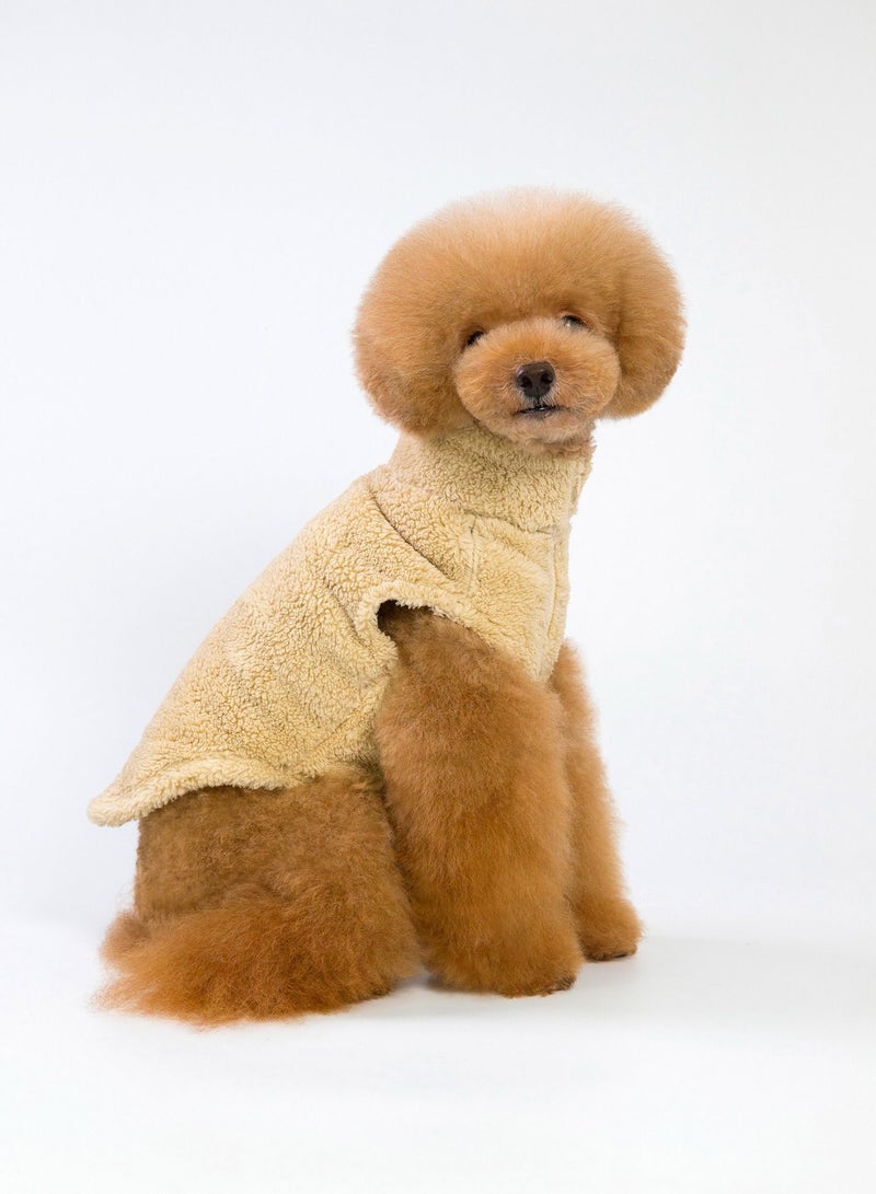 Loquat Pet clothes with thick coats Yellow  - Image 2