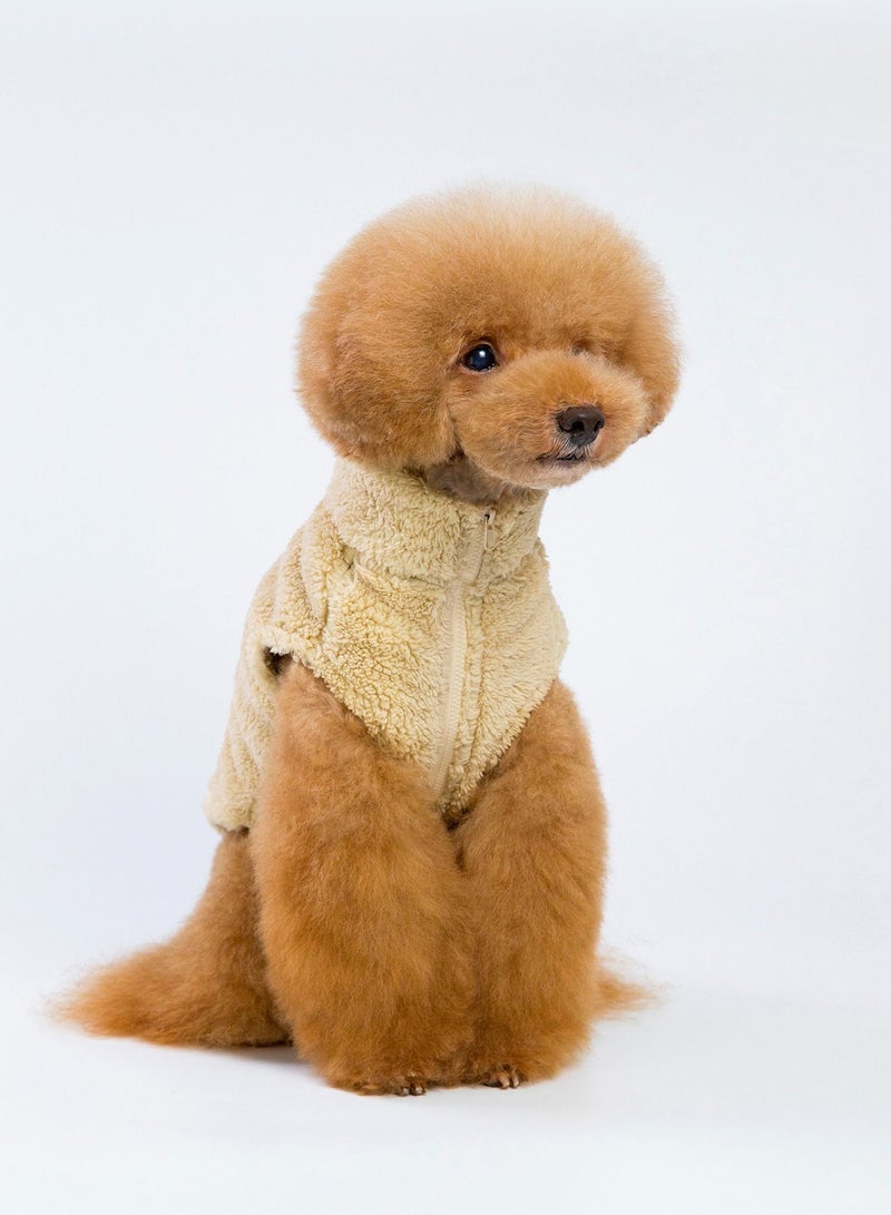Loquat Pet clothes with thick coats Yellow  - Image 1
