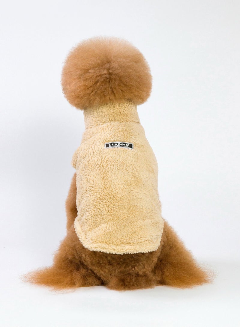 Loquat Pet clothes with thick coats Yellow  - Image 3