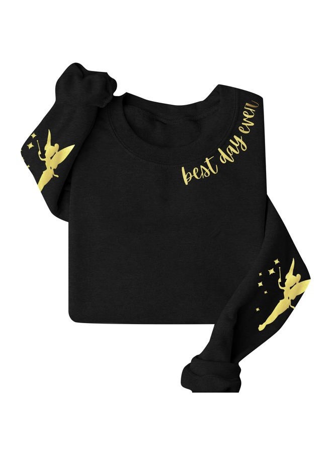 MYHALF Magical Shirt for Women Magic Kingdom Sweatshirt Best Day Every Shirts Crewneck Family Vacation Pullover Tops Black - Image 4